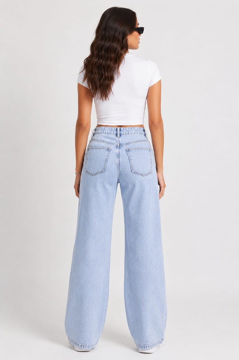 Butterfly-Patch Wide Leg - back